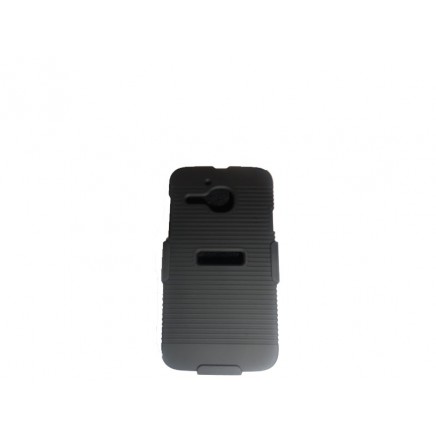 ALCATEL 5020 Clip Combo 3 en 1 Holster + Mica + Paño Limpiador